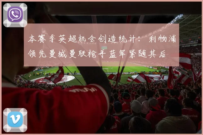本赛季英超机会创造统计：利物浦领先曼城曼联枪手蓝军紧随其后
